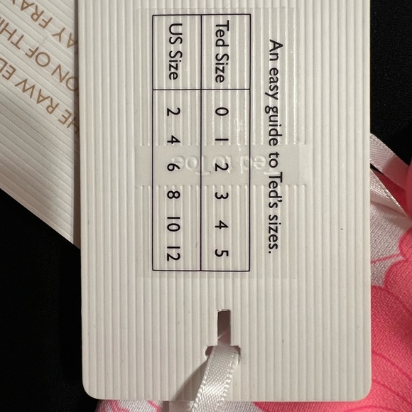 Ted Baker Happiness Scollop Neck Cami. Neon Pink with Red Floral - Picture 9 of 9